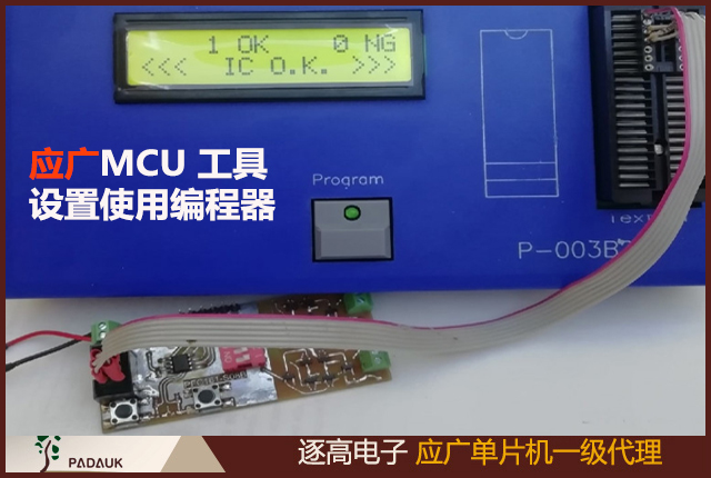 應廣科技PADAUK MCU 工具設置和使用 PADAUK MCU(單片機) 編程器 PDK5S-P-003 以與 Jacdac 模塊配合使用的方法,編程器工具調試